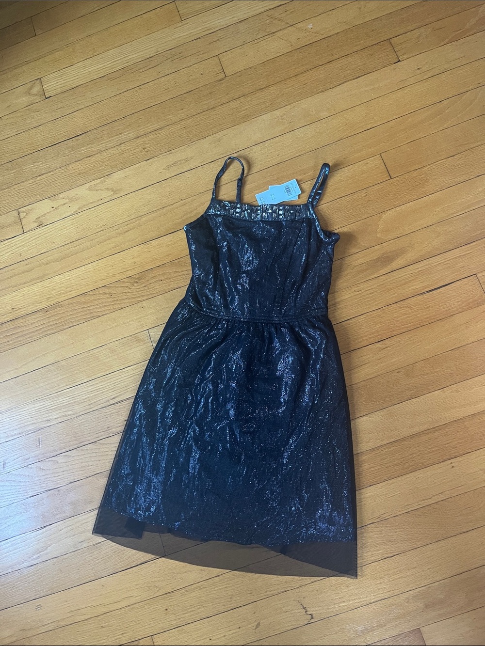 abercrombie kids Black Sparkle Strappy Dress